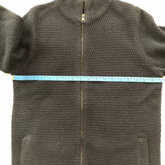 Men's Textured Zip-Front Cardi/Jacket - Picture 9 of 12